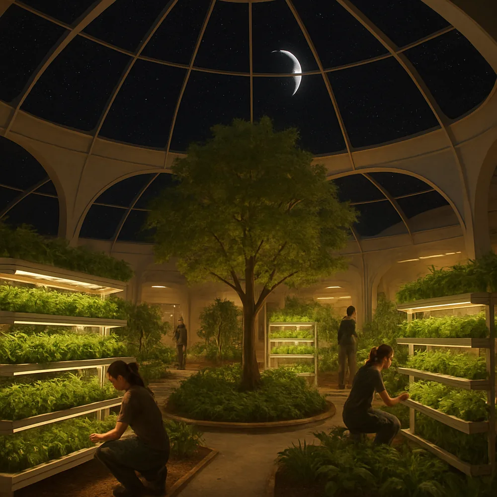 Habitat dome interior